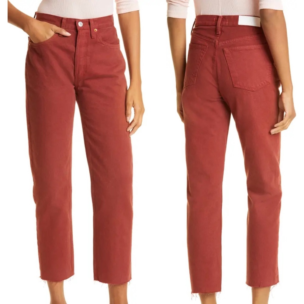 Faded red RE/DONE original jeans